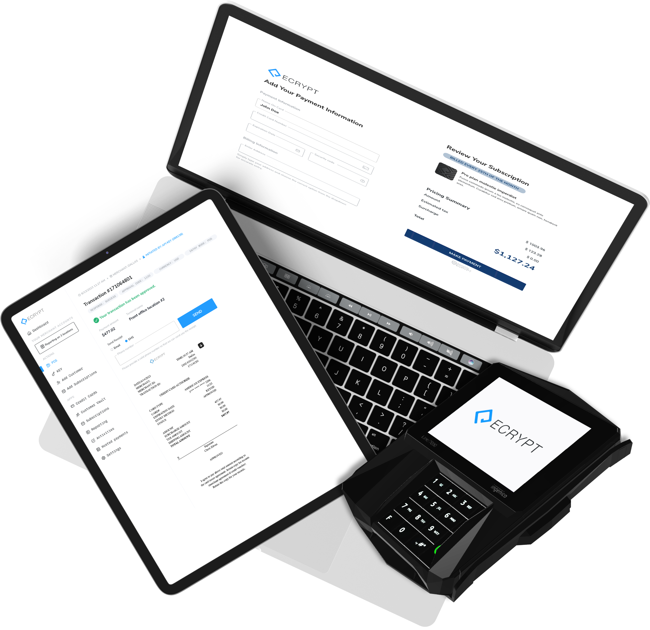 desktop laptop and cloud emv