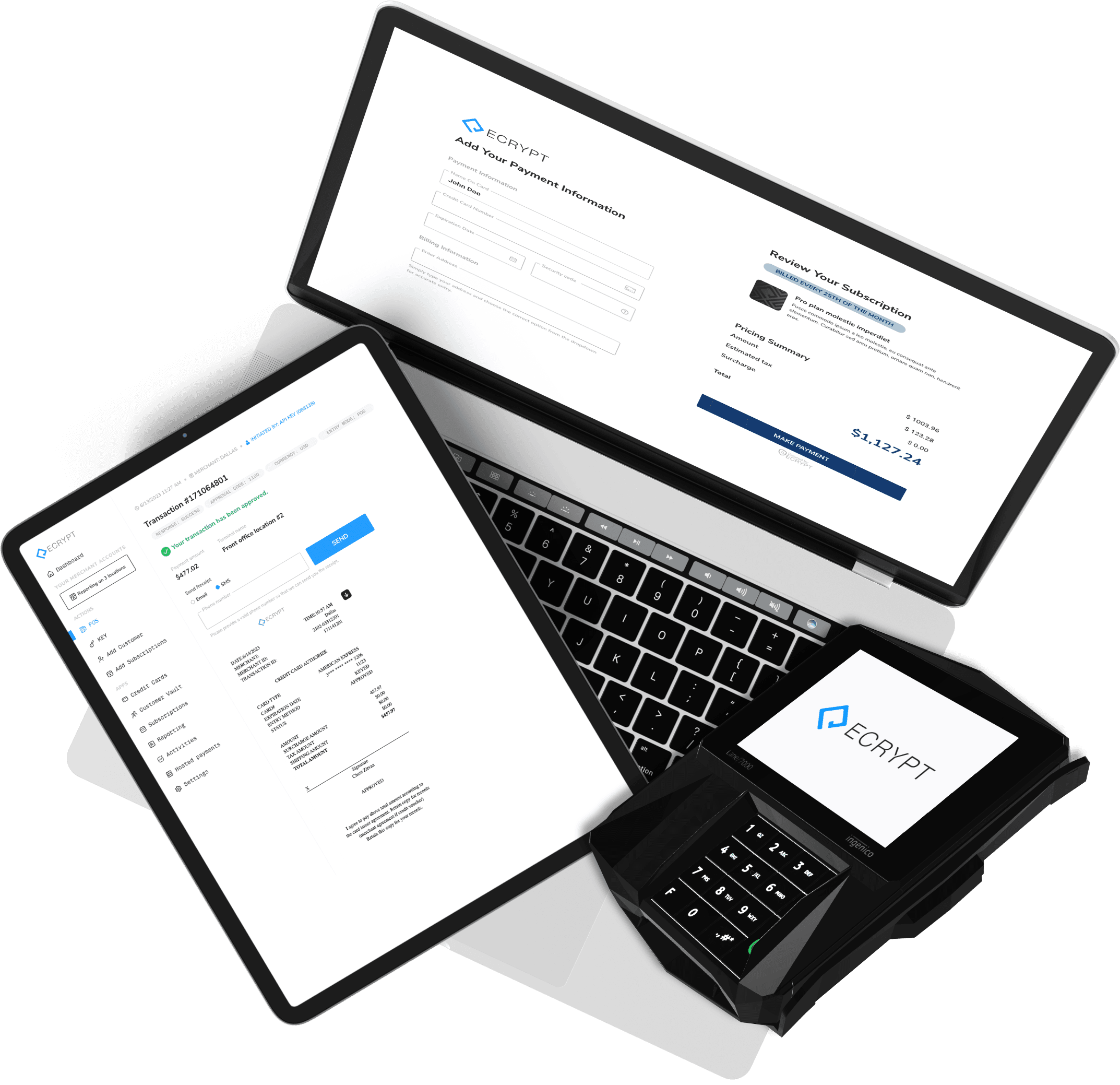desktop laptop and cloud emv